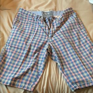 Blue and Red men’s size 30 Flat Front Shorts with Classic Design